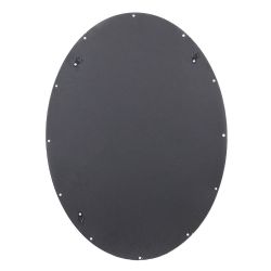 6 pieces Home Basics Oval Wall Mirror, White - Home Accessories