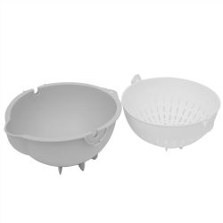 12 pieces of Home Basics Plastic Swivel Colander