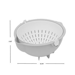 12 pieces of Home Basics Plastic Swivel Colander