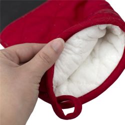 24 pieces of Home Basics HeaT-Resistant Silicone Textured Grip Oven Mitt, Red