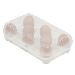 12 pieces of Home Basics 15 Compartment Plastic Egg Holder, Clear