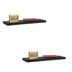 6 pieces of Home Basics 30" Mdf Floating Shelf, Black