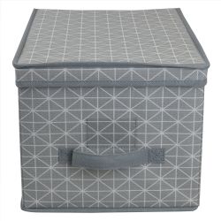 12 pieces of Home Basics Diamond Collection NoN-Woven Storage Box, Grey