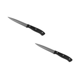 24 pieces of Home Basics 5" Stainless Steel Utility Knife With Contoured Bakelite Handle, Black