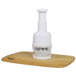 12 pieces of Home Basics Hand Chopper With Removable Base Cup, White