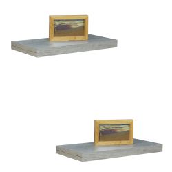 6 pieces of Home Basics 18" Mdf Floating Shelf, Grey