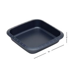 12 pieces of Michael Graves Design Textured NoN-Stick Carbon Steel Square Pan, Indigo