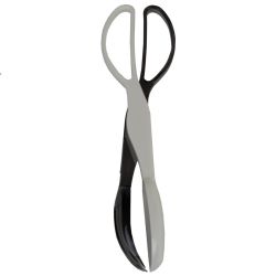 24 pieces of Home Basics MultI-Purpose Kitchen And Buffet Plastic Serving Tongs, White