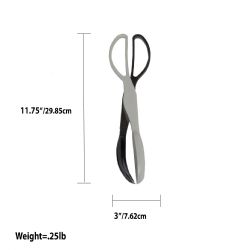 24 pieces of Home Basics MultI-Purpose Kitchen And Buffet Plastic Serving Tongs, White