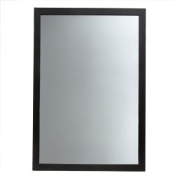 4 pieces Home Basics 24" x 36" Wall Mirror, Black - Home Accessories