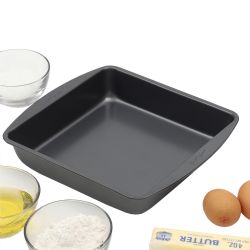 12 pieces of Bakergcos Secret Essentials 9-Inch NoN-Stick Steel Square Pan