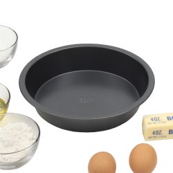 12 pieces of Bakergcos Secret Essentials 9-Inch NoN-Stick Steel Round Cake Pan
