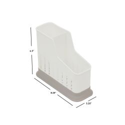 12 pieces of Home Basics 2 Compartment Sponge And Brush Holder With Removable Bottom