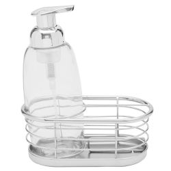 12 pieces Home Basics Soap Dispenser With Caddy - Soap Dishes & Soap Dispensers