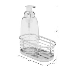 12 pieces Home Basics Soap Dispenser With Caddy - Soap Dishes & Soap Dispensers