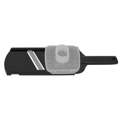 24 pieces of Home Basics Plastic Mandolin Slicer With Handle, Black