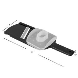 24 pieces of Home Basics Plastic Mandolin Slicer With Handle, Black