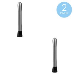 24 pieces of Home Basics Stainless Steel Drink And Cocktail Muddler, Black
