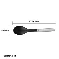 24 pieces of Home Basics Mesa Collection ScratcH-Resistant Nylon Serving Spoon, Black