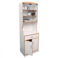 Home Basics Microwave Cabinet, White