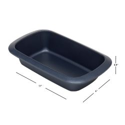 12 pieces of Michael Graves Design Textured NoN-Stick 6gc X 11gc Carbon Steel Loaf Pan, Indigo
