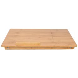6 pieces of Home Basics Bamboo Laptop Tray With PulL-Out Drawer, Natural