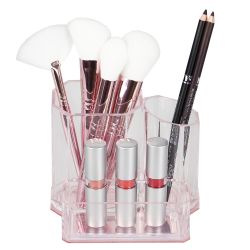 12 pieces of Home Basics Plastic Make Up Brush Holder With Rose Bottom
