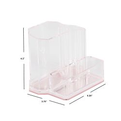 12 pieces of Home Basics Plastic Make Up Brush Holder With Rose Bottom