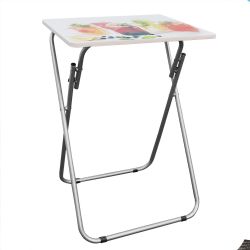 6 pieces of Home Basics Cocktails MultI-Purpose Foldable Tv Tray Table, White