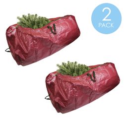 12 Wholesale Home Basics Christmas Tree Storage Bag,  Red