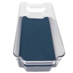 12 Wholesale Michael Graves Design  12.5" X 6.25" Fridge Bin With Indigo Rubber Lining