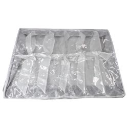 12 pieces of Home Basics Arabesque 12 Pair NoN-Woven Under The Bed Organizer, Grey