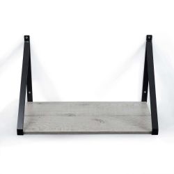 6 Wholesale Home Basics 18" Wall Shelf, Tribeca Grey