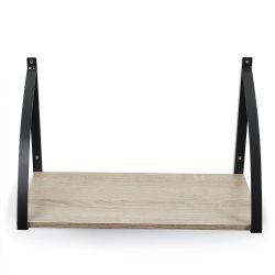 6 pieces of Home Basics 18" Wall Shelf, Arch Oak