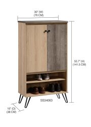 Wholesale Home Basics 6 Tier Tall Shoe Cabinet, Natural