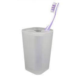 12 Wholesale Home Basics Frosted Rubberized Plastic Toothbrush Holder