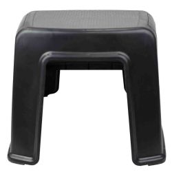 12 Wholesale Home Basics 2 Step Plastic Stool With SliP-Resistant Rubber Top And Easy Grip Handles