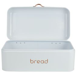 4 pieces of Home Basics Grove Bread Box, White