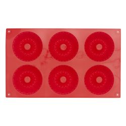 24 pieces of Home Basics 6-Cavity Silicone Mini Fluted Pan