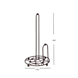 12 pieces of Home Basics Arbor Collection Paper Towel Holder With Side Dispensing Tear Bar, OiL-Rubbed Bronze