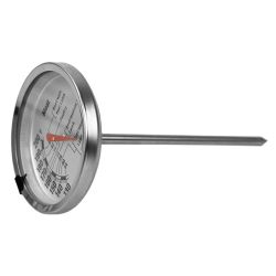 24 pieces of Home Basics Instant Read Large Stainless Steel Mechanical Meat Thermometer, Silver