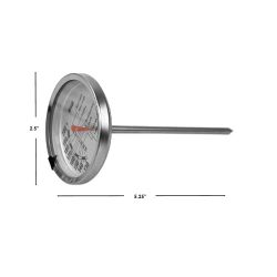 24 pieces of Home Basics Instant Read Large Stainless Steel Mechanical Meat Thermometer, Silver