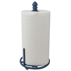 3 Wholesale Home Basics Iris Freestanding Cast Iron Paper Towel Holder With Tear Bar, Slate