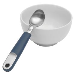 24 Wholesale Michael Graves Design Comfortable Grip  Stainless Steel Rounded Ice Cream Scoop, Indigo