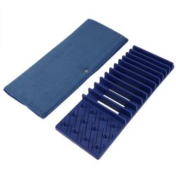 6 Wholesale Michael Graves Design 11 Slot Plastic Dish Drying Rack With Super Absorbent Mat, Indigo