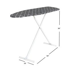 Seymour Home Products T-Leg Ironing Board, Gray Lattice - Home Accessories