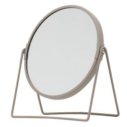 12 Wholesale Home Basics Double Sided Cosmetic Mirror With Wire Stand, (1x/2x Magnification)
