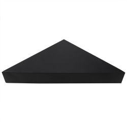 6 Wholesale Home Basics Corner Floating Shelf, Black