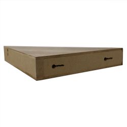 6 Wholesale Home Basics Corner Floating Shelf, Oak