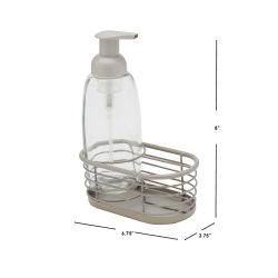 12 pieces Home Basics 13.5 Oz Soap Dispenser With Caddy - Soap Dishes & Soap Dispensers